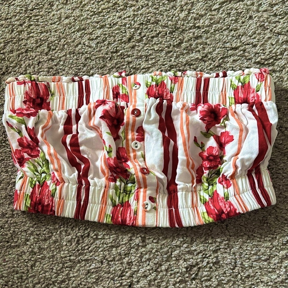 Forever 21 Floral Tube Top